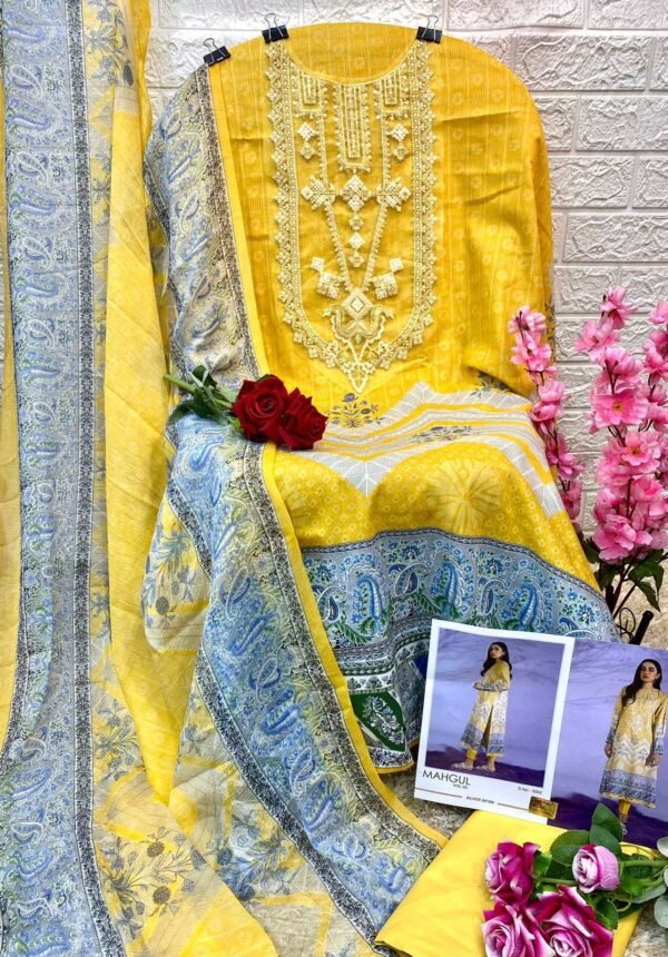 SHRADDHA DESIGNER MAHGUL VOL 5 SERIAL 5001 TO 5002 PAKISTANI SUITS - Image 7