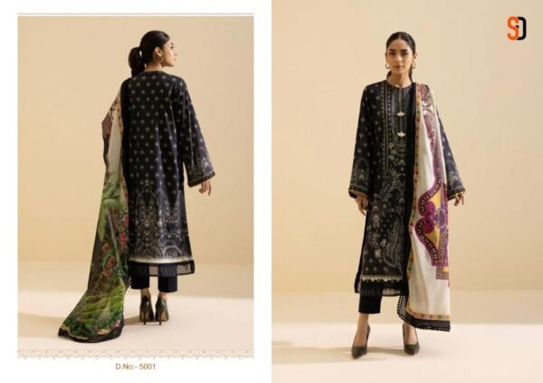 SHRADDHA DESIGNER MAHGUL VOL 5 SERIAL 5001 TO 5002 PAKISTANI SUITS - Image 2