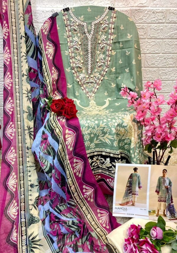 SHRADDHA DESIGNER MAHGUL VOL 5 SERIAL 5001 TO 5002 PAKISTANI SUITS - Image 9