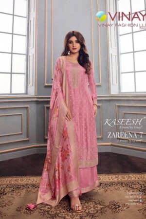 VINAY KASEESH ZAREENA VOL 7 DOLA JAQUARD PLAZZO SUITS WHOLESALE