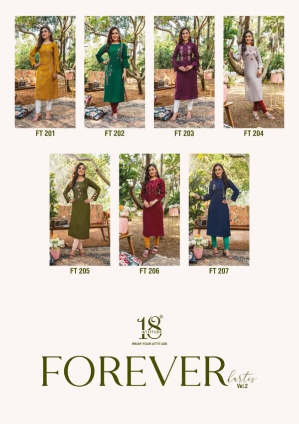 18 ATTITUDE FOREVER VOL 2 WHOLESALE CATALOGUE SUITS SURAT