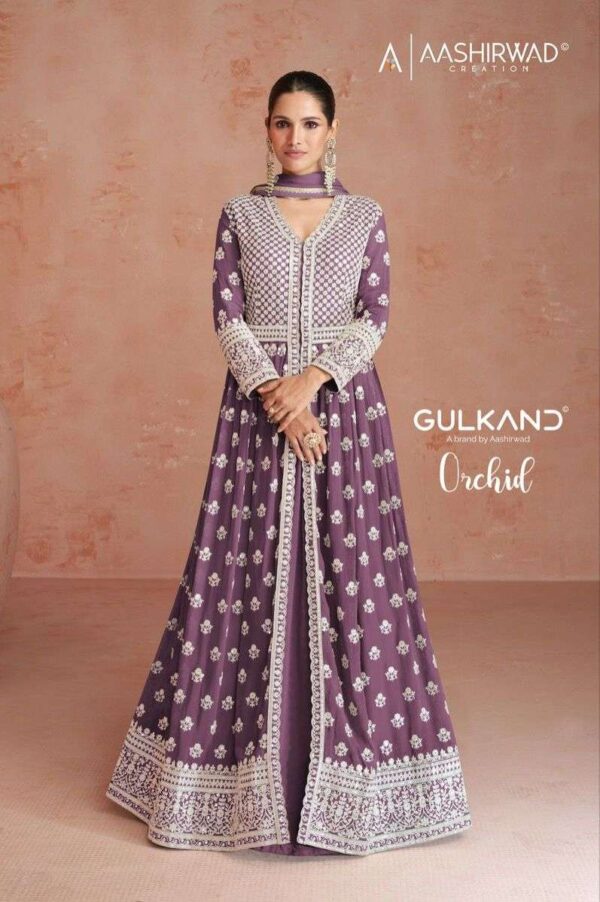 AASHIRWAD GULKAND ORCHID READYMADE SALWAR SUITS ONLINE