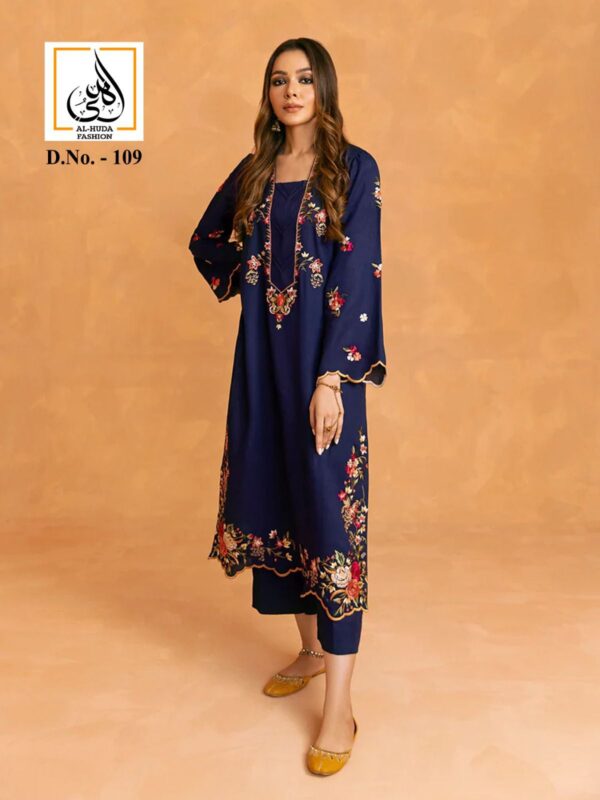 AL HUDA FASHION 109 READYMADE PAKISTANI KURTI CATALOGUE