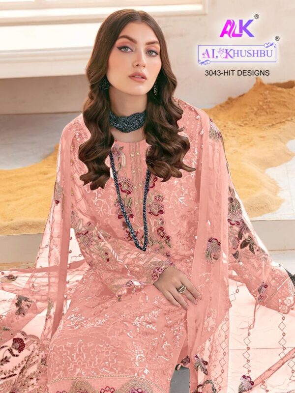 AL KHUSHBU 3043 PALKISTANI SUITS WHOLESALE ONLINE MARKET