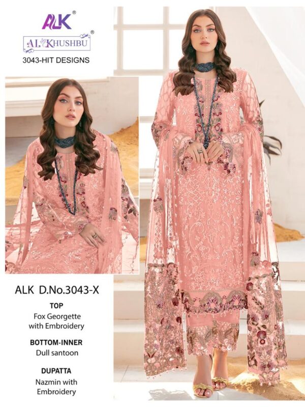 AL KHUSHBU 3043 PALKISTANI SUITS WHOLESALE ONLINE MARKET