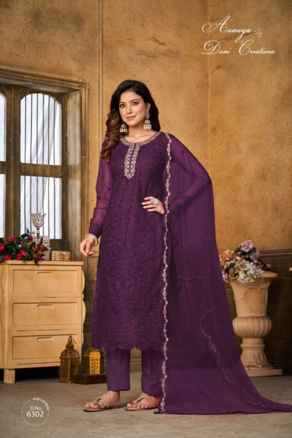 ARRIVAL AANAYA VOL 163 DESIGNER SUITS WHOLESALE PRICE - Image 3