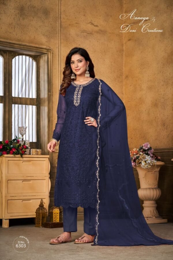 ARRIVAL AANAYA VOL 163 DESIGNER SUITS WHOLESALE PRICE - Image 4