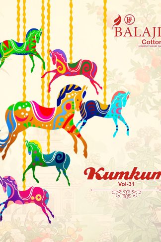 BALAJI COTTON KUMKUM VOL 31 COTTON PRINTED SUITS WHOLESALER