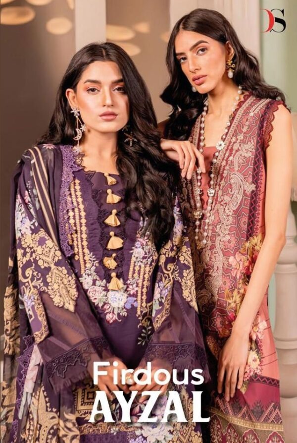 DEEPSY SUITS FIRDOUS AYZAL COTTON SUITS MANUFACTURER