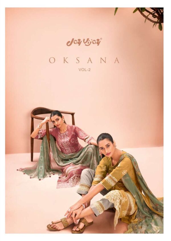 JAY VIJAY OKSANA VOL 2 COTTON BATIK PRINT WHOLESALE SUITS CATALOGUE