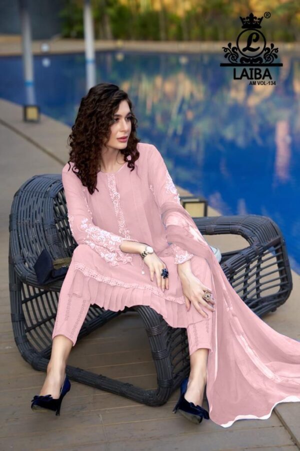 LAIBA AM VOL 134 DESIGNER PAKISTANI KURTI WHOLESALE PRICE