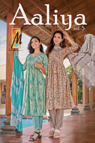 MANJEERA AALIYA VOL 5 PRINTED READYMADE KURTI WHOLESALE SUITS