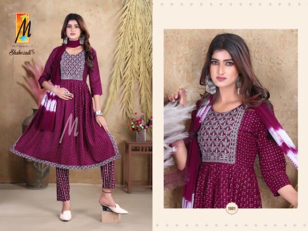 MANJEERA SHAHEZADI REYON READYMADE KURTI AT BEST PRICE