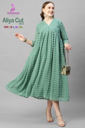 POONAM DESIGNER ALIYA CUT VOL 4 FANCY GOWN FOR WOMEN AT BEST PRICE