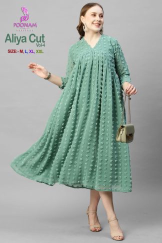 POONAM DESIGNER ALIYA CUT VOL 4 FANCY GOWN FOR WOMEN AT BEST PRICE