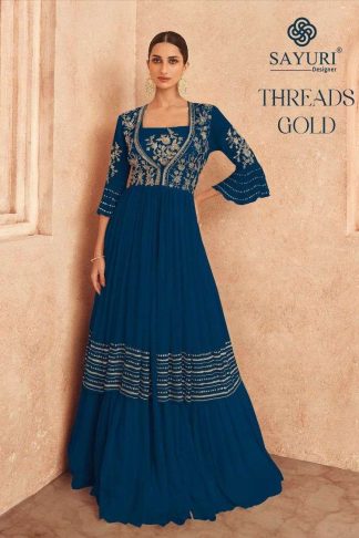 SAYURI DESIGNER THREADS GOLD DESIGNER SUITS WHOLESALE PRICE