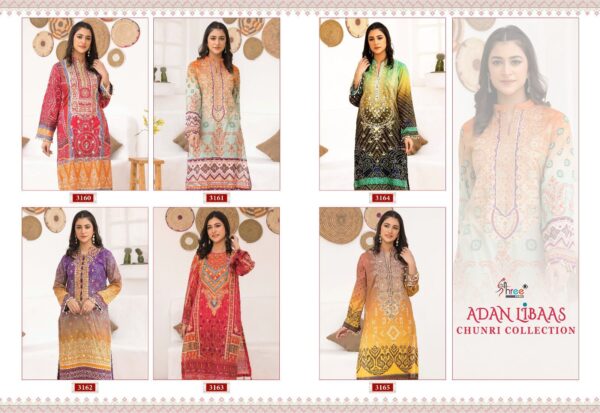 SHREE FABS ADAN LIBAAS CHUNRI COTTON SUITS MANUFACTURER