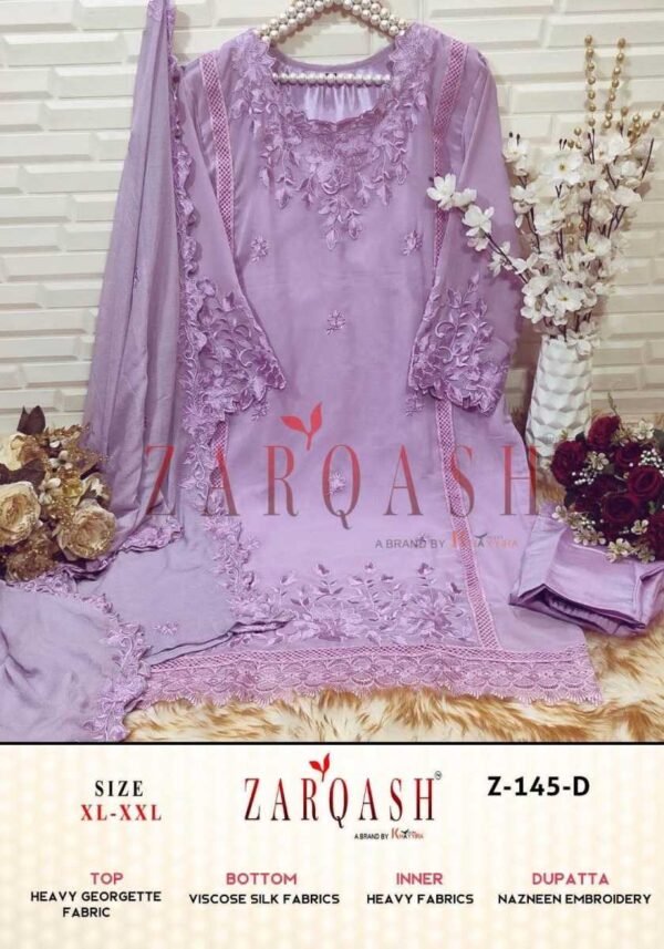 ZARQASH Z 145 READYMADE PAKISTANI KURTIS WHOLESALE - Image 2