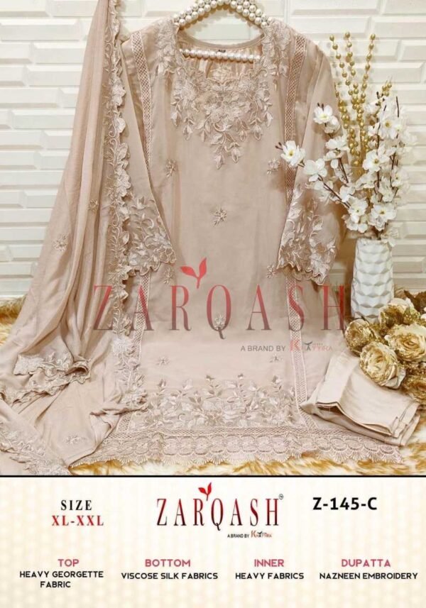 ZARQASH Z 145 READYMADE PAKISTANI KURTIS WHOLESALE - Image 3