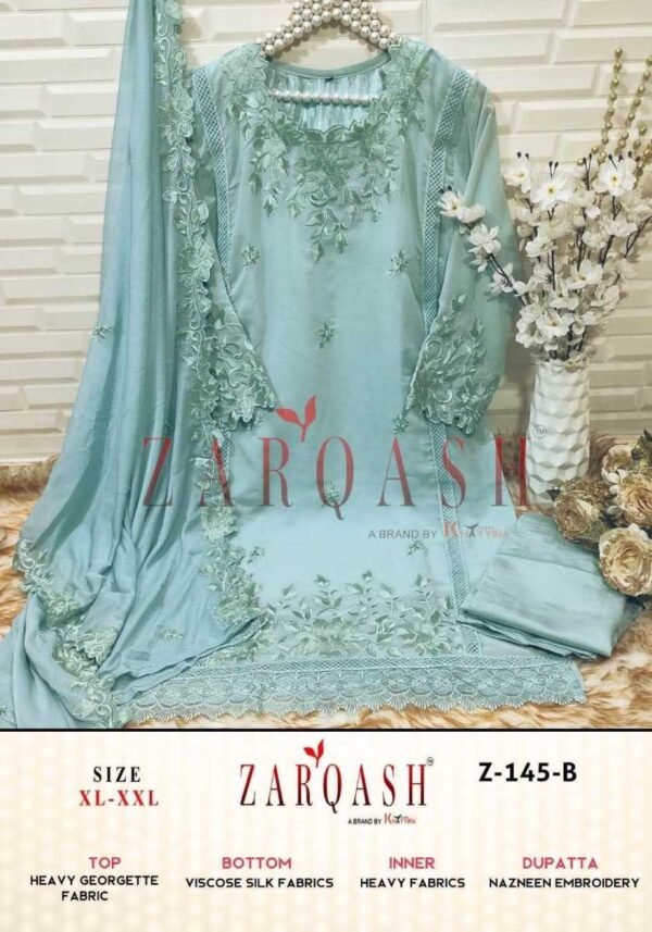 ZARQASH Z 145 READYMADE PAKISTANI KURTIS WHOLESALE - Image 4