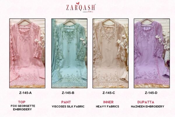 ZARQASH Z 145 READYMADE PAKISTANI KURTIS WHOLESALE