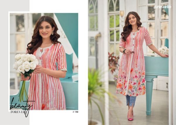 ZAVERI QUEEN LINEN DIGITAL PRINT WHOLESALE CATALOGUE SUITS ONLINE - Image 6