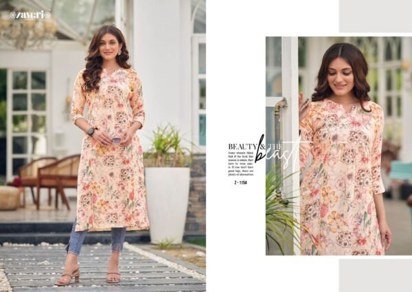 ZAVERI QUEEN LINEN DIGITAL PRINT WHOLESALE CATALOGUE SUITS ONLINE - Image 5