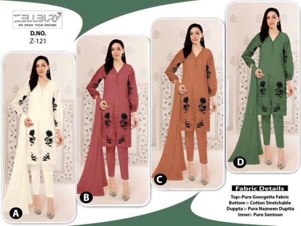 ZELLBURY Z 121 READYMADE PAKISTANI KURTIS WHOLESALE