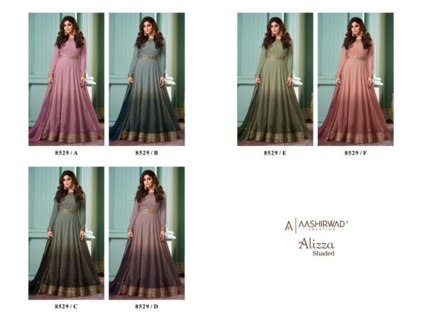 AASHIRWAD CREATION ALLIZZA SHADED GOWN WHOLESALER - Image 7