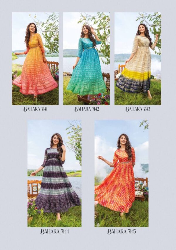 ANJU FABRICS BAHARA GOWN WHOLESALER