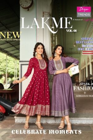 DIYA TRENDS LAKME VOL 1 KURTIS MANUFACTURER IN SURAT