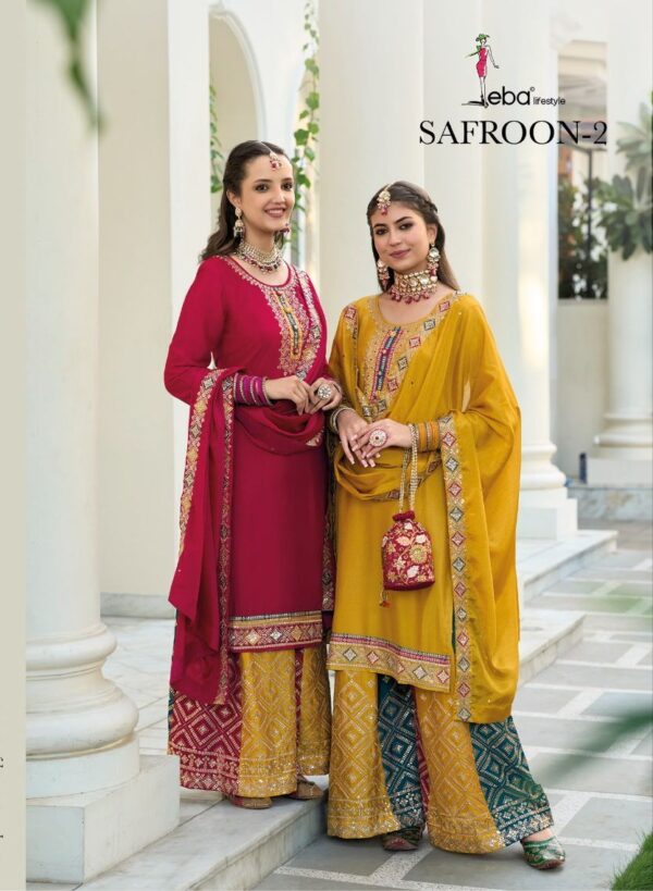 EBA LIFESTYLE SAFROON VOL 2 1581 TO 1583 SALWAR KAMEEZ WHOLESALER