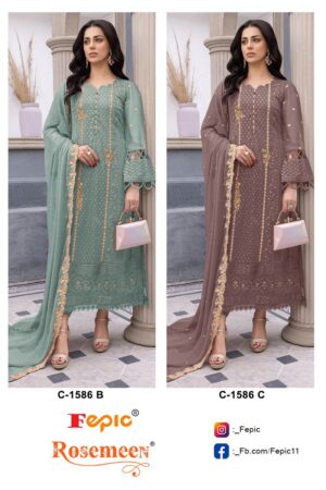 FEPIC ROSEMEEN C 1586 PAKISTANI SUITS ONLINE SHOPPING