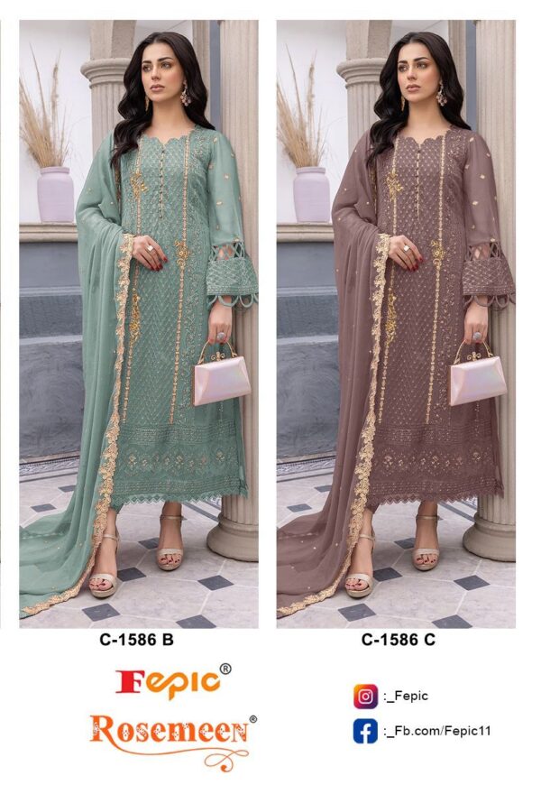 FEPIC ROSEMEEN C 1586 PAKISTANI SUITS ONLINE SHOPPING