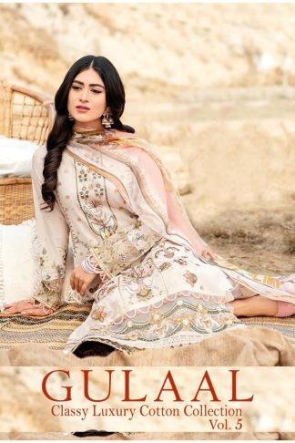 GULAAL CLASSY LUXURY COTTON COLLECTION VOL 5 KARACHI SUITS ONLINE