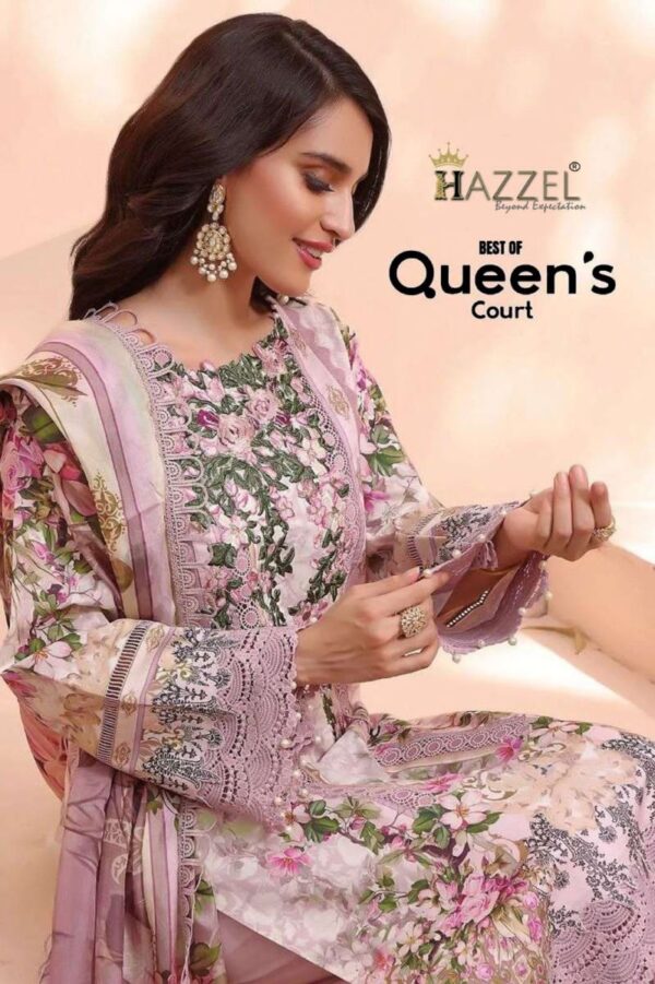 HAZZEL QUEENS COURT PAKISTANI SUITS WHOLESALER