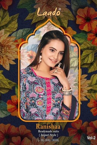 LAADO RANISHAA VOL 2 COTTON SUITS WHOLESALER