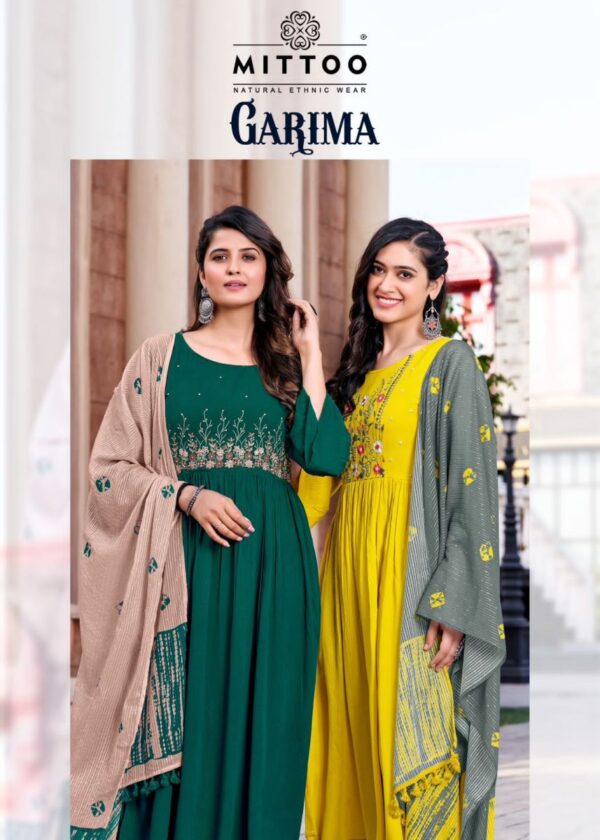 MITTOO GARIMA 3001 TO 3006 KURTIS LATEST COLLECTION