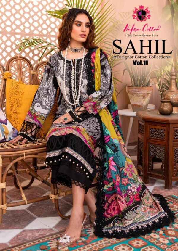 NAFISA COTTON SAHIL VOL 11 KARACHI SUITS WHOLESALER