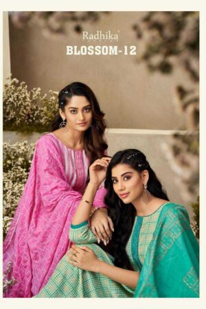RADHIKA AZARA BLOSSOM VOL 12 COTTON DRESSES MATERIAL