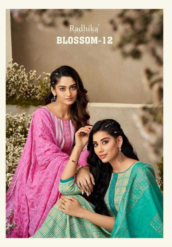 RADHIKA AZARA BLOSSOM VOL 12 COTTON DRESSES MATERIAL