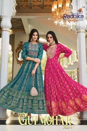 RADHIKA LIFESTYLE GULMOHAR VOL 1 GOWN WHOLESALER