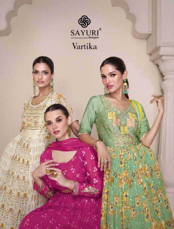 SAYURI DESIGNER VARTIKA 5283 TO 5285 HEAVY GOWN