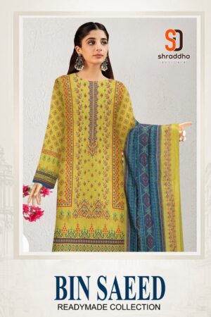 SHRADDHA DESIGNER BIN SAEED READYMADE SUITS WHOLESALER
