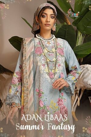 SHREE FABS ADAN LIBAAS SUMMER FANTASY DESIGNER SALWAR KAMEEZ WITH PRICE