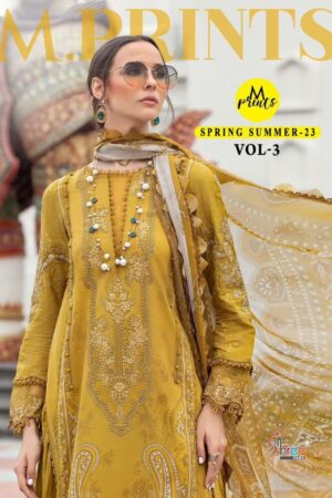 SHREE FABS M PRINT SPRING SUMMER 23 3193 TO 3200 PAKISTANI SUITS