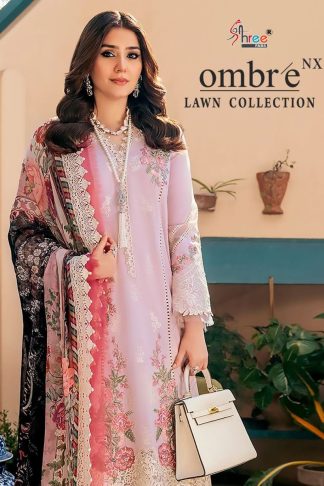 SHREE FABS OMBRE LAWN COLLECTION NX PAKISTANI SUITS LATEST COLLECTION