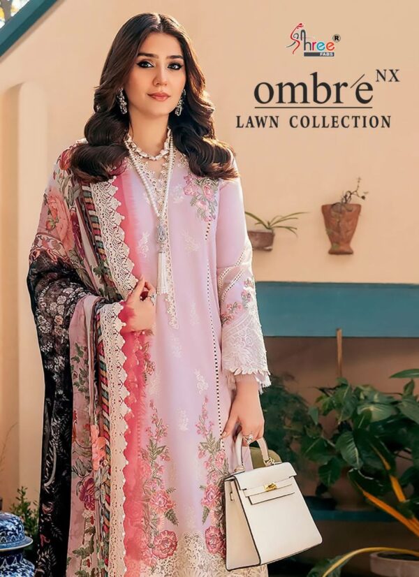 SHREE FABS OMBRE LAWN COLLECTION NX PAKISTANI SUITS LATEST COLLECTION