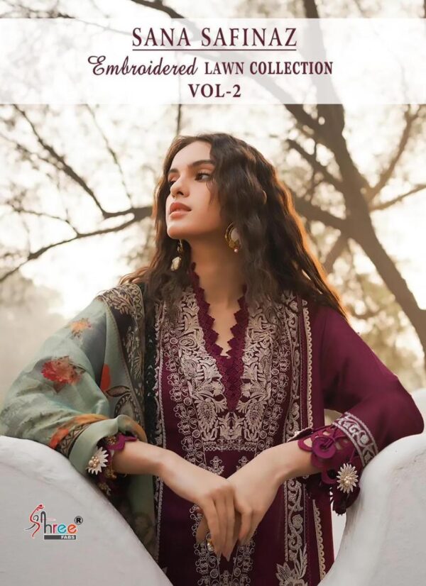 SHREE FABS SANA SAFINAZ EMBROIDERED LAWN COLLECTION VOL 2