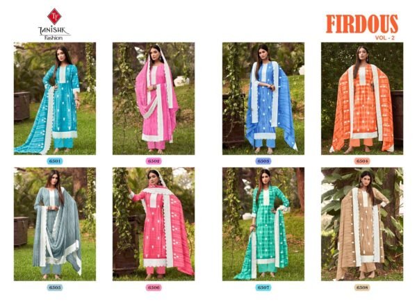 TANISHK FASHION FIRDOUS VOL 2 PAKISTANI SUITS WHOLESALER - Image 10